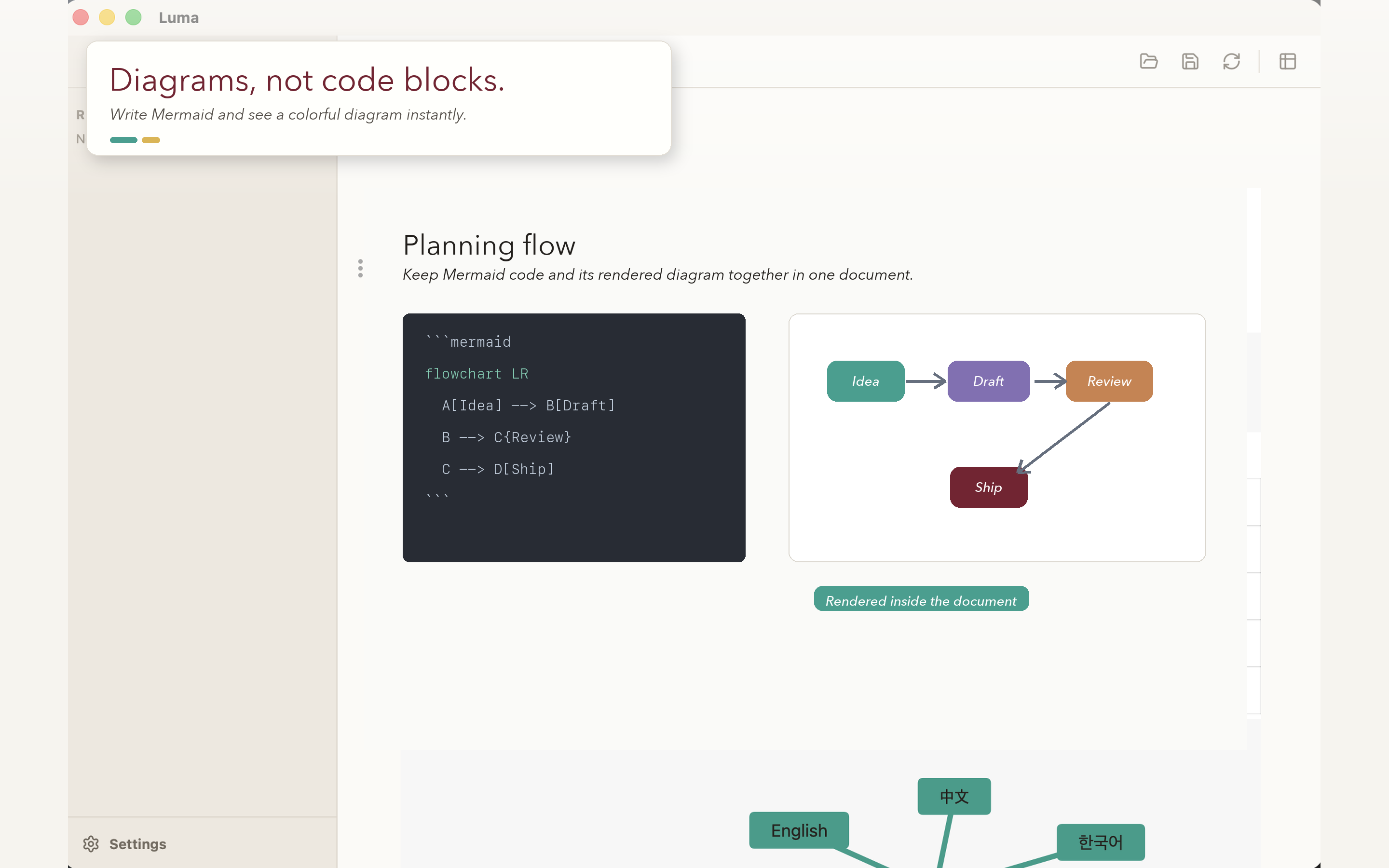 Luma Mermaid diagram screenshot